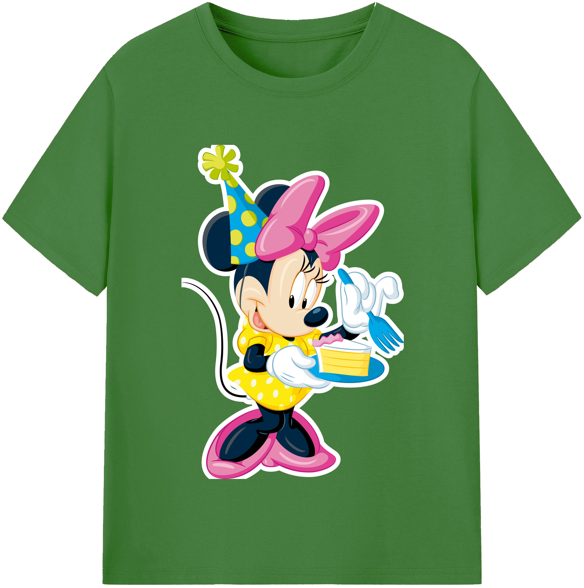 （画像用） ミッキーマウス Mickey Mouse レディースカジュアルプリントTシャツ（綿100％）